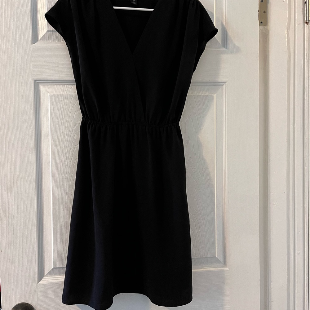 Halogen Black Fit and Flare Dress